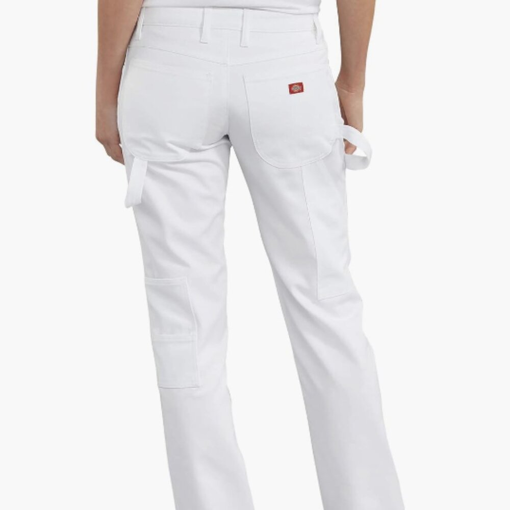 Dickies White Dickies Painter Utility Carpenter Pants